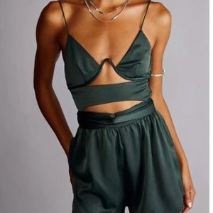 BOSKEMPER Carlton Romper in Deep Green